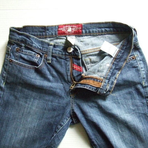 Lucky Brand jeans capri distressed stretch cotton denim pants petite cropped - Picture 12 of 14